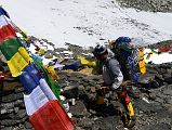 01 Climbing Sherpa Lal Singh Tamang Prays Before We Leave Mount Everest Advanced Base Camp 6400m For Lhakpa Ri Camp I